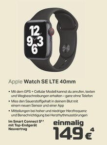 Kiel-Com Kiel - Apple Watch SE LTE 40mm Apple Watch SE LTE 40mm Angebot bei Kiel-Com Kiel im Prospekt #KAUFTLOKAL #BLEIBTGESUND