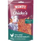 Aktuelles RINTI Chicko's Plus Knoblauchecken mit Huhn 225 g Angebot bei Zookauf in Hannover ab 4,79 €