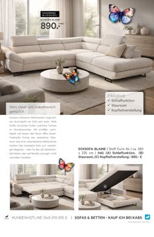 Ecksofa im Kabs Prospekt "DOPPELT SPAREN!" mit 58 Seiten (Essen)