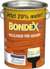 Holzlasur für außen von Bondex für 6,25 € bei Globus-Baumarkt im Angebot Holzlasur für außen von Bondex im aktuellen Globus-Baumarkt Prospekt