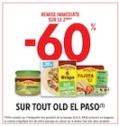 Promo -60% de remise immédiate sur le 2ème sur tout Old El Paso à  dans le catalogue Intermarché à Saint-Privat-des-Vieux