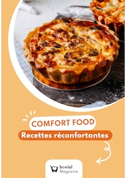 Catalogue Autres Magasins de Recettes à Montval Prospectus Recettes à Montval, "COMFORT FOOD Recettes réconfortantes", 1 page, 27/10/2025 - 30/11/2025