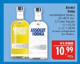 Absolut Vodka im Angebot bei Marktkauf in Görlitz Absolut Vodka Angebote von Absolut bei Marktkauf Görlitz für 10,99 €