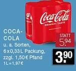 Coca-Cola bei E center im Düsseldorf Prospekt für 3,90 €