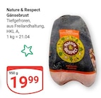 Gänsebrust Angebote von Nature & Respect bei GLOBUS Bruchsal für 19,99 €