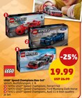 Speed Champions Bau-Set Angebote von LEGO bei Penny Lörrach für 19,99 €