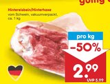 Aktuelles Hintereisbein/Hinterhaxe Angebot bei Netto Marken-Discount in Cottbus ab 2,99 €