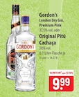 London Dry Gin, Premium Pink oder Original Pitú Cachaça Angebote von Gordon's bei famila Nordost Elmshorn für 9,99 €
