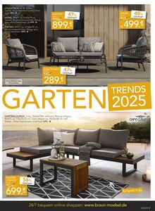 Gartenmöbel im BRAUN Möbel-Center Prospekt "TRENDS ZUM MITNEHMEN" mit 10 Seiten (Freiburg (Breisgau))