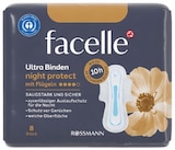 Ultra-Binden night protect von Facelle im aktuellen Rossmann Prospekt