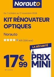 Prospectus Norauto à Talence, "KIT RÉNOVATEUR OPTIQUES", 1 page, 07/10/2026 - 17/11/2026