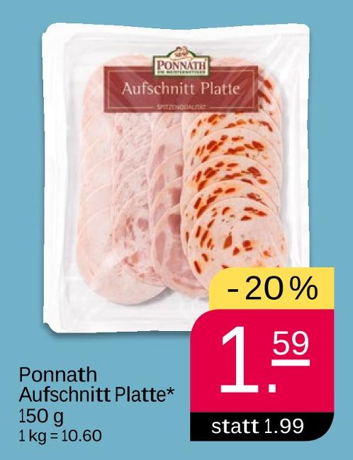 Aufschnitt Platte