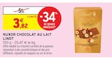 Nuxor chocolat au lait - LINDT dans le catalogue Intermarché