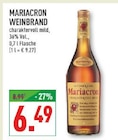 Weinbrand Angebote von Mariacron bei Marktkauf Gladbeck für 6,49 €