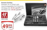 Besteck-Set King im Angebot bei GLOBUS in Weimar Besteck-Set King Angebote von ZWILLING bei GLOBUS Weimar für 49,99 €