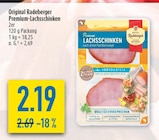 Original Radeberger Premium-Lachsschinken von Radeberger im aktuellen diska Prospekt für 2,19 €