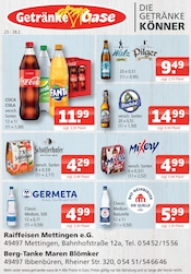 Getränke Oase Getränkemärkte Prospekt der aktuellen Woche mit 1 Seite, gültig von 23.02.2026 bis 28.02.2026, in Mettingen und Umgebung Aktueller Getränke Oase Getränkemärkte Prospekt in Mettingen und Umgebung, "Aktuelle Angebote" mit 1 Seite, 23.02.2026 - 28.02.2026