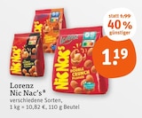 Nic Nac's Double Crunch Peanuts von Lorenz im aktuellen tegut Prospekt für 1,19 €