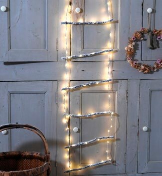 Weldom Le Thillay - Guirlande échelle bois micro LED Promo Guirlande échelle bois micro LED dans le catalogue Weldom Les prix complètement barrés à Le Thillay