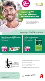 mea - meine apotheke Prospekt für Scheibenberg mit 4 Seiten mea - meine apotheke Prospekt für Scheibenberg: "Unsere August-Angebote", 4 Seiten, 01.08.2026 - 31.08.2026