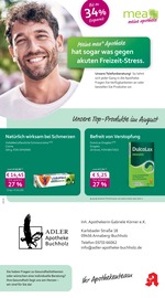 mea - meine apotheke Apotheken Prospekt der aktuellen Woche mit 4 Seiten, gültig von 01.08.2026 bis 31.08.2026, in Scheibenberg und Umgebung Aktueller mea - meine apotheke Apotheken Prospekt in Scheibenberg und Umgebung, "Unsere August-Angebote" mit 4 Seiten, 01.08.2026 - 31.08.2026