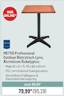 Outdoor Bistrotisch Lynx, Aluminium/Eukalyptus von METRO Professional im aktuellen METRO Prospekt