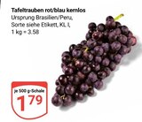 Tafeltrauben rot/blau kernlos Angebote bei GLOBUS Ludwigshafen für 1,79 €