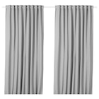 Aktuelle Gardinen Angebote bei IKEA in Stuttgart Aktuelles 2 Gardinenschals (abdunk.) grau/mit Gardinenband 145x250 cm Angebot bei IKEA in Stuttgart ab 55,99 €