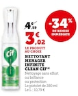 Nettoyant ménager Infinite Clean(A) - Cif à 3,02 € dans le catalogue U Express