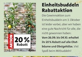 20% Rabatt Angebote bei Moubis Pflanzenhof Rheine