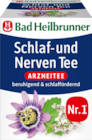 Schlaf- und Nerven Tee im budni Prospekt Schlaf- und Nerven Tee von Bad Heilbrunner im aktuellen budni Prospekt für 2,70 €