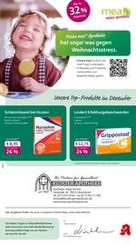 mea - meine apotheke Apotheken Prospekt der aktuellen Woche mit 4 Seiten, gültig von 01.12.2025 bis 31.12.2025, in Blaubeuren und Umgebung Aktueller mea - meine apotheke Apotheken Prospekt in Blaubeuren und Umgebung, "Unsere Dezember-Angebote" mit 4 Seiten, 01.12.2025 - 31.12.2025
