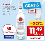 Rum von Bacardi im aktuellen Netto Marken-Discount Prospekt für 11,49 €