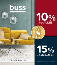 buss Prospekt für Oldenburg mit 20 Seiten buss Prospekt für Oldenburg: "10% auf ALLES! 15% auf SCHLAFEN!", 20 Seiten, 29.09.2022 - 10.10.2022