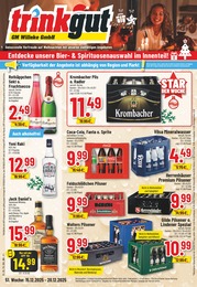 Aktueller Trinkgut GetrĂ€nkemĂ€rkte Prospekt fĂŒr Springe 15.12.2025 - 20.12.2025 Trinkgut Prospekt fĂŒr Springe mit 26 Seiten