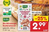 Aktuelles Nürnberger Rostbratwurst Angebot bei Netto Marken-Discount in Saarbrücken ab 2,99 €