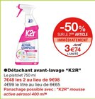 Détachant avant-lavage - K2R en promo chez Monoprix Détachant avant-lavage - K2R dans le catalogue Monoprix