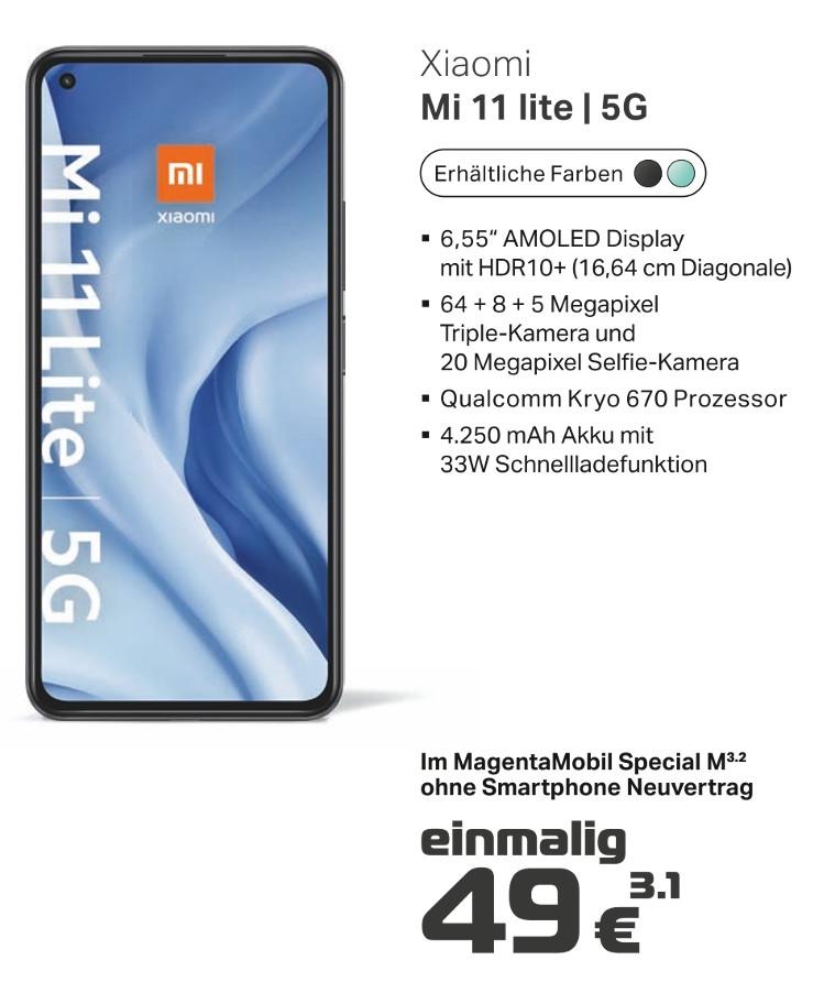 TMC Sauerland GmbH Arnsberg - Smartphone Mi 11 lite | 5G Smartphone Mi 11 lite | 5G Angebot bei TMC Sauerland GmbH Arnsberg im Prospekt ENTFALTE DEINE WELT