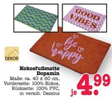 Aktuelle Teppichboden Angebote bei E center in Mainz Aktuelles Kokosfußmatte Dopamin Angebot bei E center in Mainz ab 4,99 €