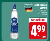 Wodka im EDEKA Prospekt Wodka von Fürst Uranov im aktuellen EDEKA Prospekt für 4,99 €