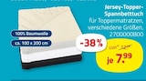 Jersey-Topper-Spannbetttuch im aktuellen ROLLER Prospekt für 7,99 €
