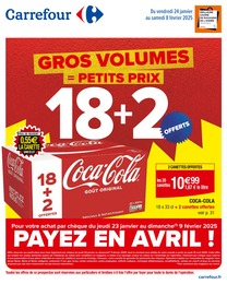 Catalogue Carrefour "GROS VOLUMES = PETITS PRIX" à Crouy et alentours, 62 pages, 24/01/2025 - 08/02/2025