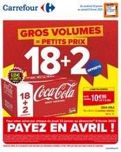 Catalogue Supermarchés Carrefour en cours à Quincy-Basse et alentours, "GROS VOLUMES = PETITS PRIX", 62 pages, 24/01/2025 - 08/02/2025