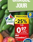 Promo Mini concombres à 0,97 € dans le catalogue Lidl à Villeneuve-sur-Auvers