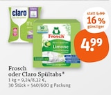 Spültabs im Angebot bei tegut in Offenbach Spültabs Angebote von Frosch bei tegut Offenbach für 4,99 €