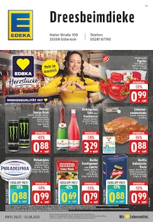 EDEKA Prospekt der Woche "Aktuelle Angebote" Seite 1, 28.07.2025 bis 02.08.2025 für Gütersloh Aktueller EDEKA Prospekt "Aktuelle Angebote" Seite 1 von 24 Seiten für Gütersloh
