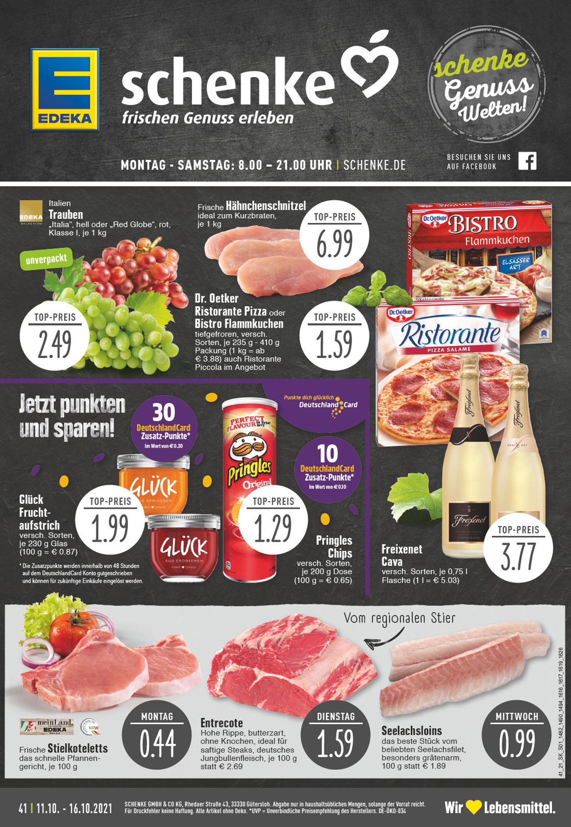 EDEKA Prospekt für Marienfeld mit 24 Seiten EDEKA Prospekt für Marienfeld: "Aktuelle Angebote", 24 Seiten, 11.10.2021 - 16.10.2021
