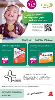 Aktueller mea - meine apotheke Prospekt "Unsere Dezember-Angebote" Seite 1 von 4 Seiten für Sulzbach