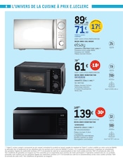 Promos Micro-Ondes Grill dans le catalogue "Spécial Arts Ménagers" de E.Leclerc Micro-Ondes Grill en promo dans le catalogue E.Leclerc à la page 8