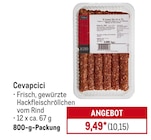 Cevapcici für 10,15 € bei METRO im Angebot Cevapcici im aktuellen METRO Prospekt